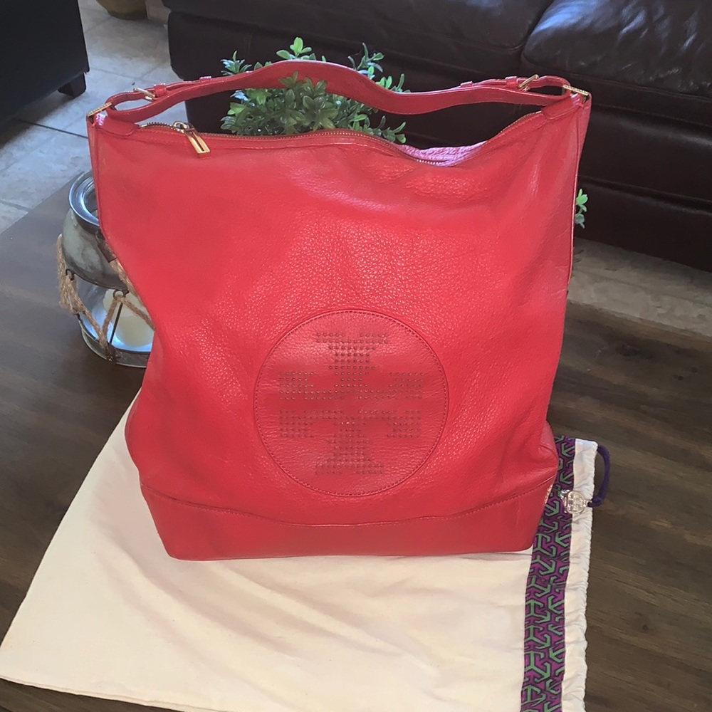 Tory Burch Kipp Slouchy hobo Red Bag